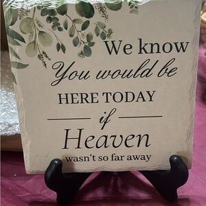 Decorative Plaque with Sentimental Quote